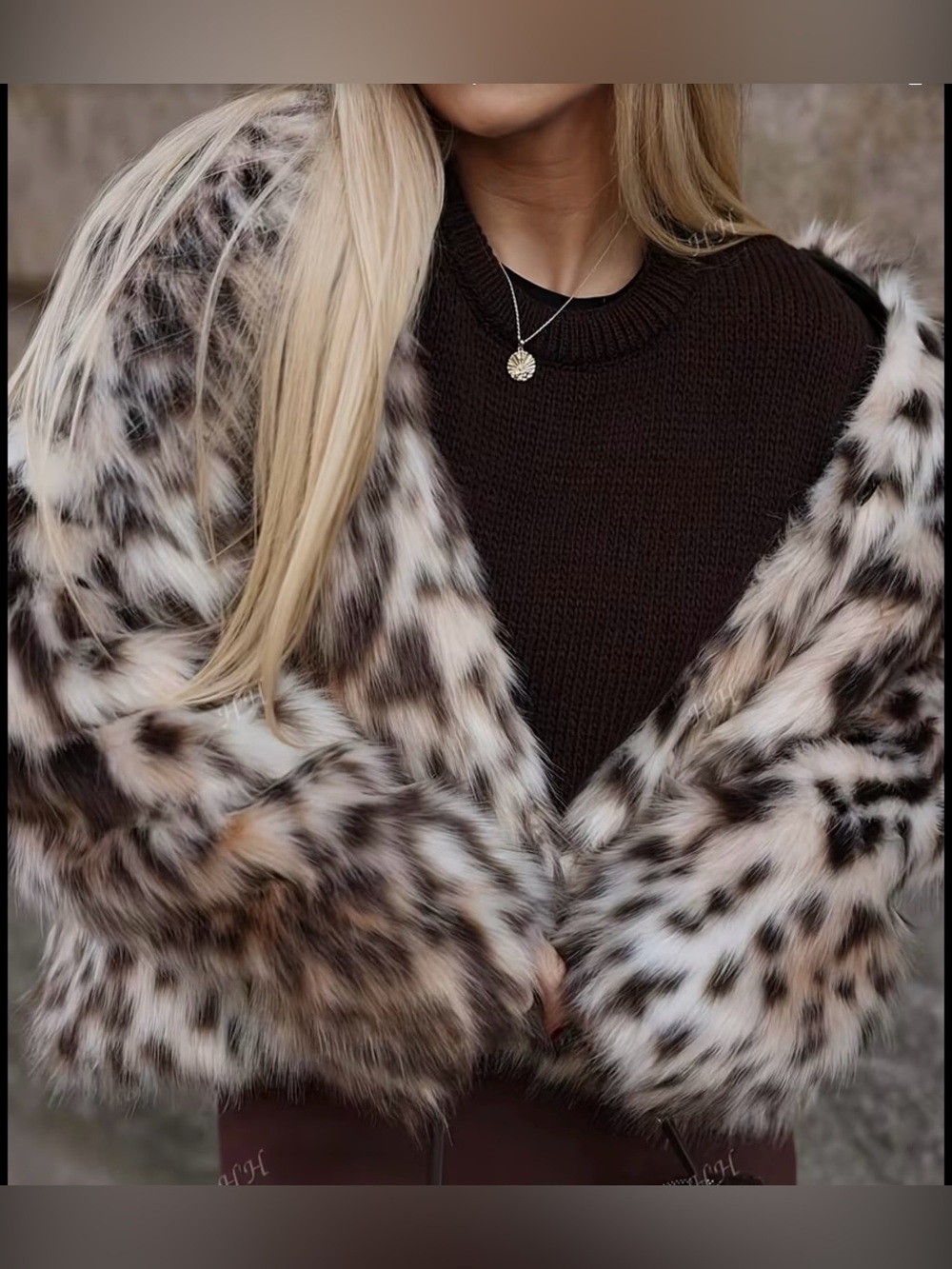 Leopard Faux-Fur Jacket